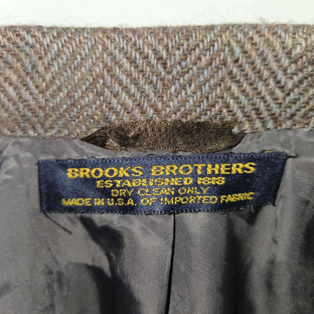 Brooks Brothers tweed sport coat - Picture 2 of 6